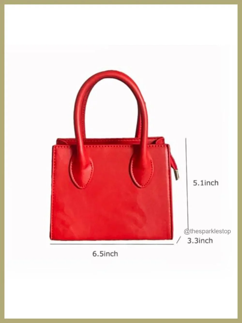 Faux Leather Mini Crossbody Bag Convertible Clutch Handbag